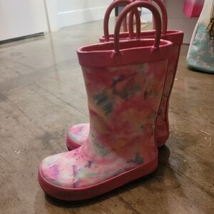 Cat & Jack Pink Tie-Dye Kids Boots